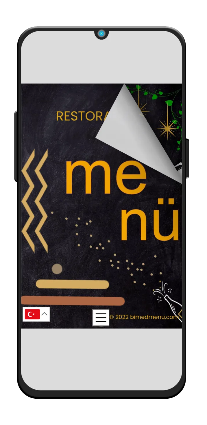 Kitapçık menü mobil önizleme